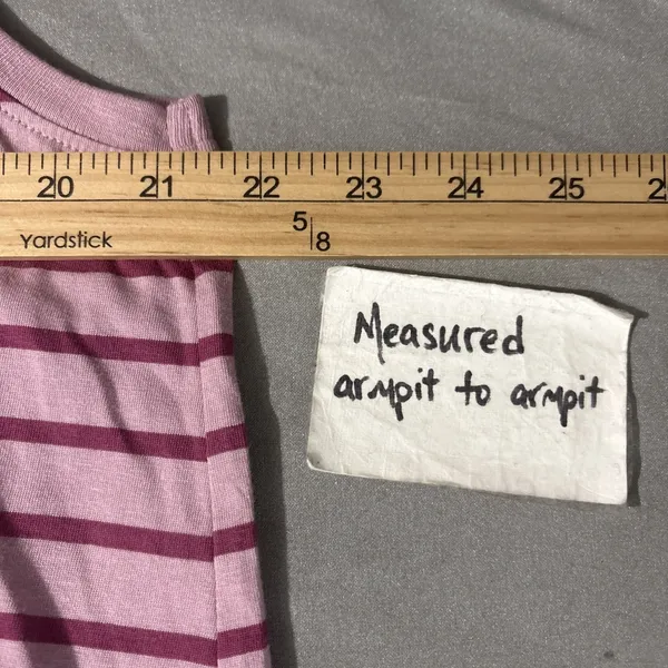 Pact Maxi Tank Dress Size XL Purple Striped Organic Cotton Tee Shirt Knit Casual - Image 10