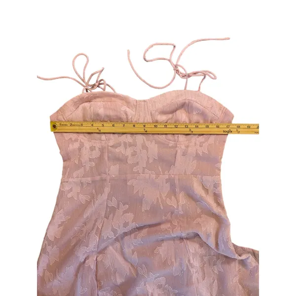 Lulu's Light Pink Floral‎ Midi Dress - Image 7