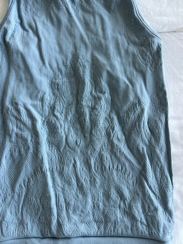 Lululemon Grey High Neck Racerback Tank Top - Image 2