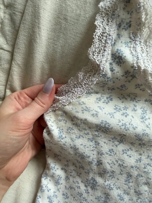 Brandy Melville Tank Crop Floral Top - Image 3