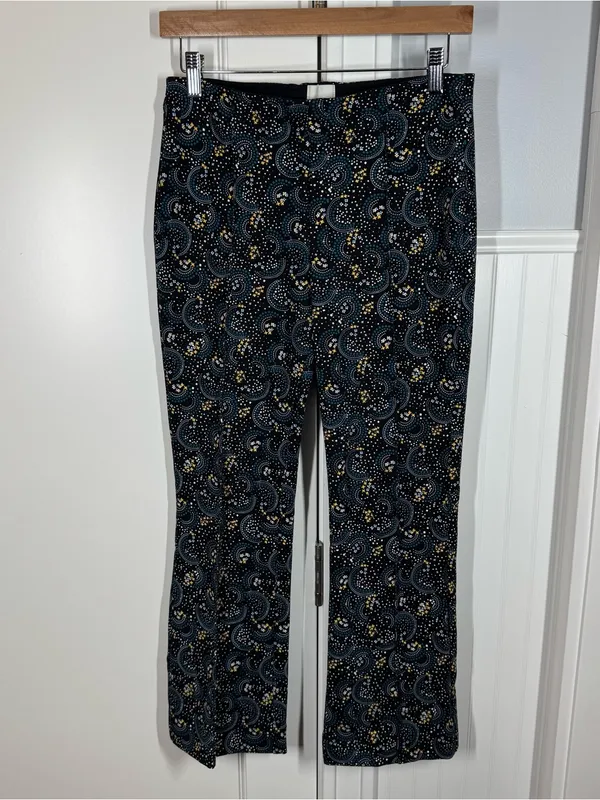 Maeve Anthropologie The Margot‎ Kick Flare Cropped Pants Floral Women’s XS - Image 2