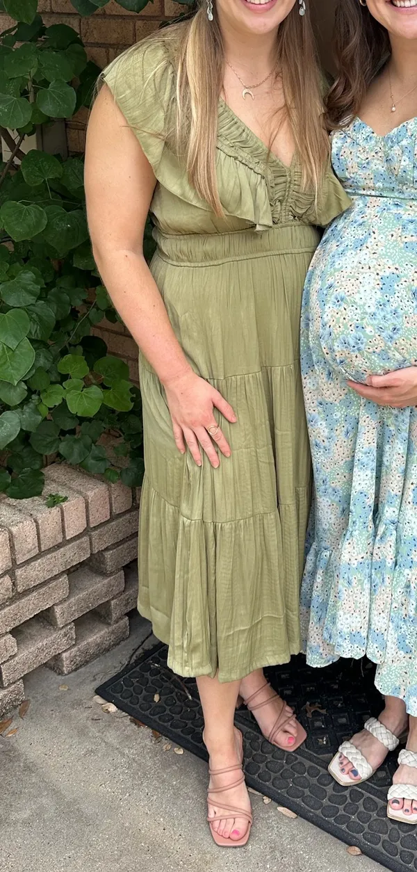 Tahari Green Maxi Dress - Image 4