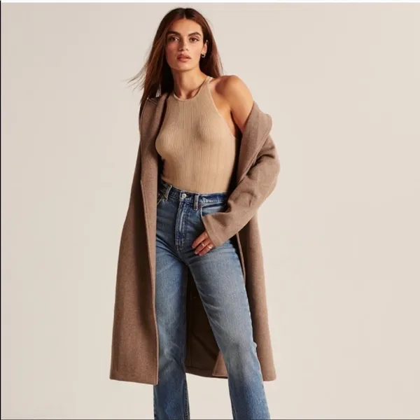 Abercrombie & Fitch Scuba Sweater Knit Bodysuit Top - Image 2