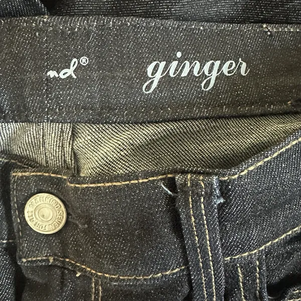7 For All Mankind Ginger Jeans Womens 32 Blue Wide Leg Trouser Flare Dark Wash - Image 5