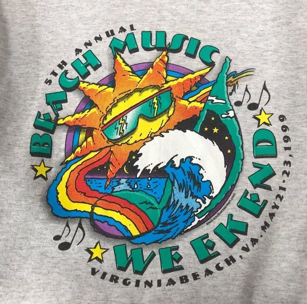 Vintage 1999 Virginia Beach Music weekend crew neck sweatshirt - Image 4