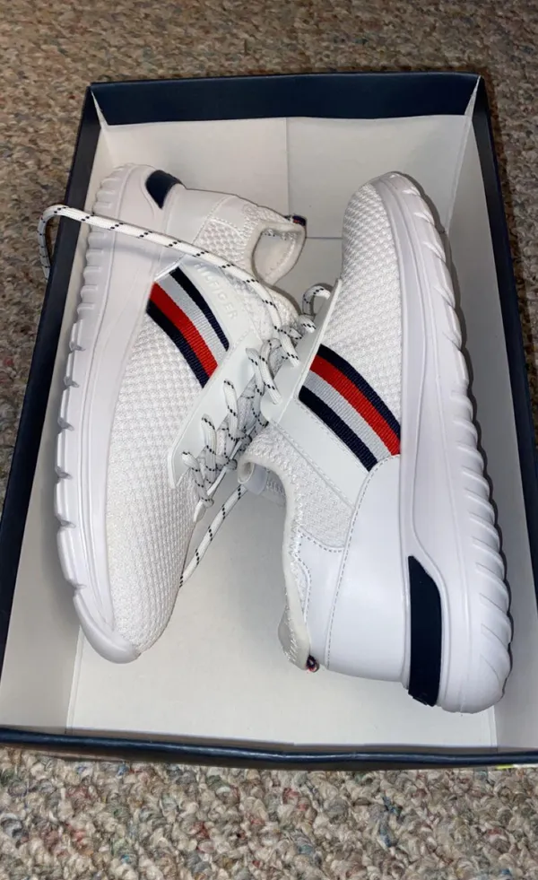 Tommy Hilfiger White Multi fabric Shoes - Image 2
