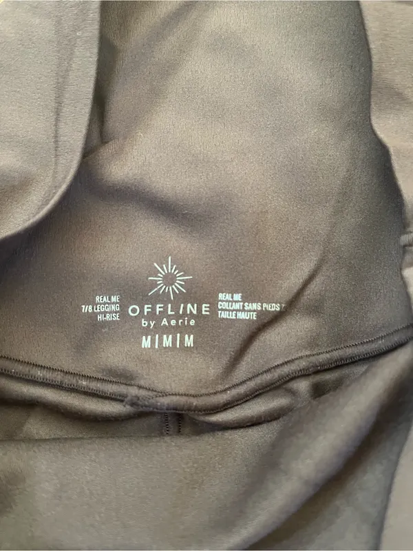 Offline By Aerie 7/8 Chocolate Brown Leggings Medium Earthy Minimalist Pilates - Image 3