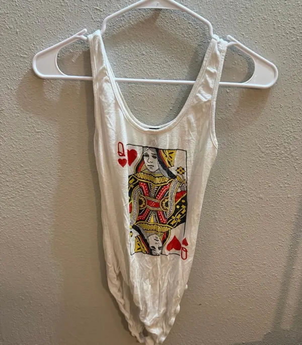 Windsor Queen of Hearts Graphic Bodysuit - XS - Image 5