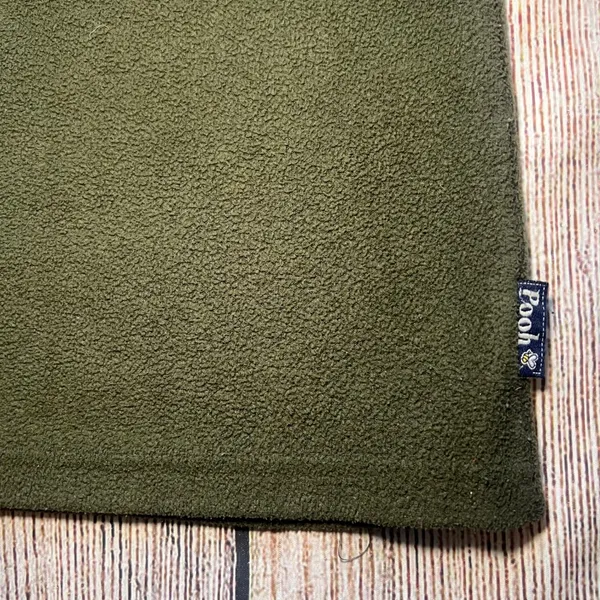 Winnie the‎ Pooh Disney Piglet Fleece 1/4 Zip Pullover Sweater Adult Large Green - Image 4