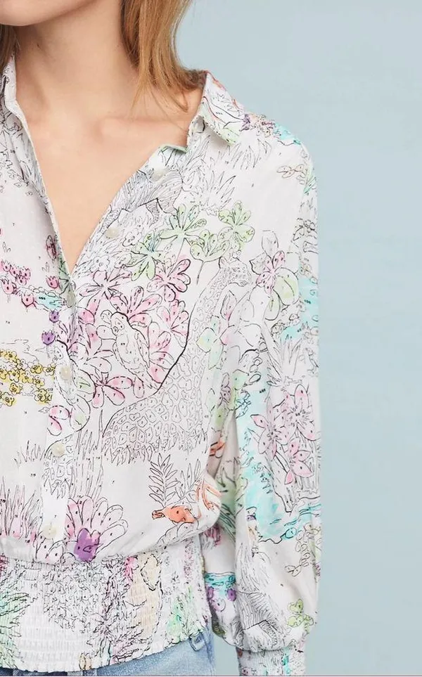 Anthropologie Maeve Rosa Blouse - Image 4