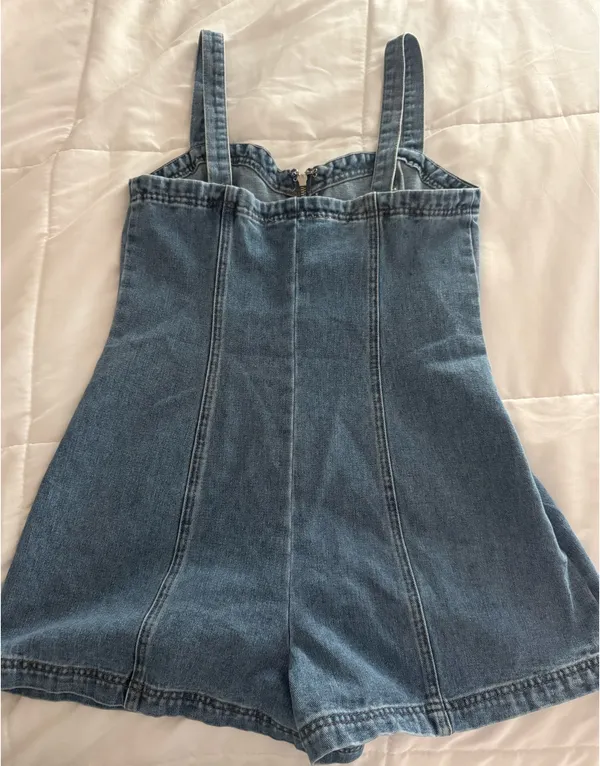 Altar'd State Denim Romper - Image 3