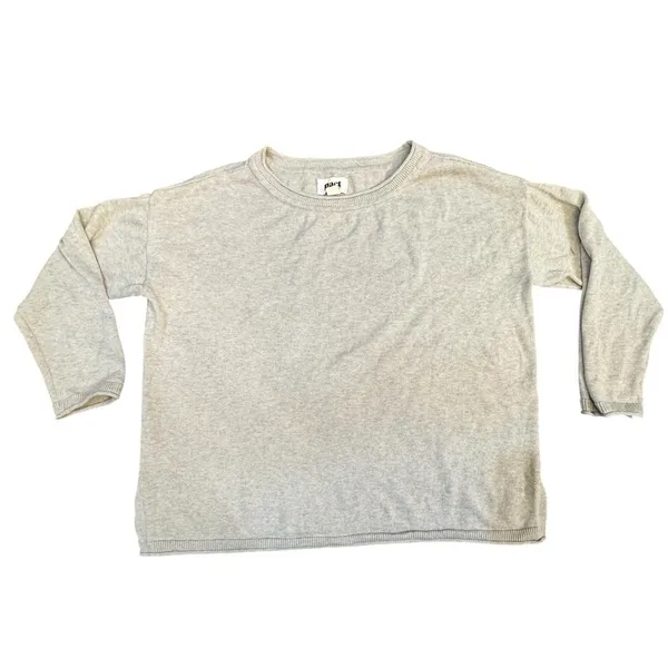 Pact Organic Cotton Cropped Beige 3/4 Sleeve Sweater Size Medium Sweater - Image 11