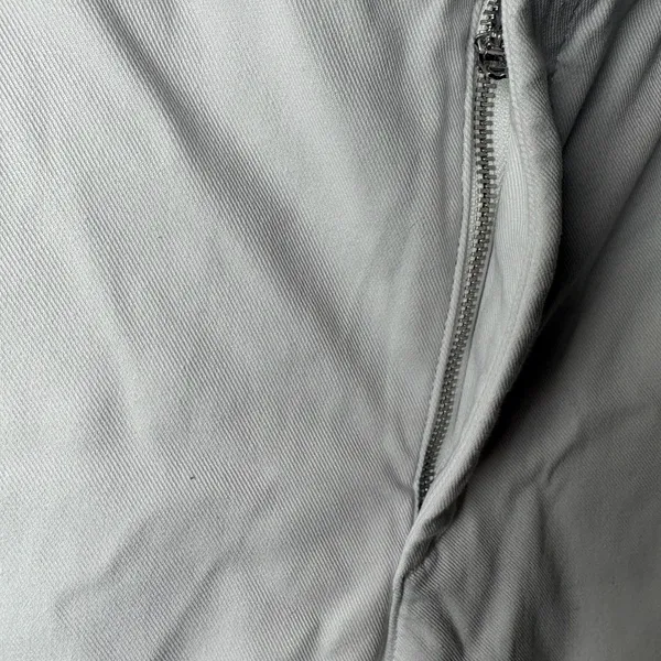 SPANX White Chino Pants with Zipper Detail, Size M - Image 4