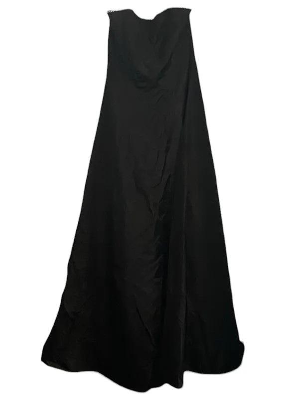 Vintage y2k Charlotte Russe Strapless Evening Gown Rhinestone Trim Formal goth - Image 4