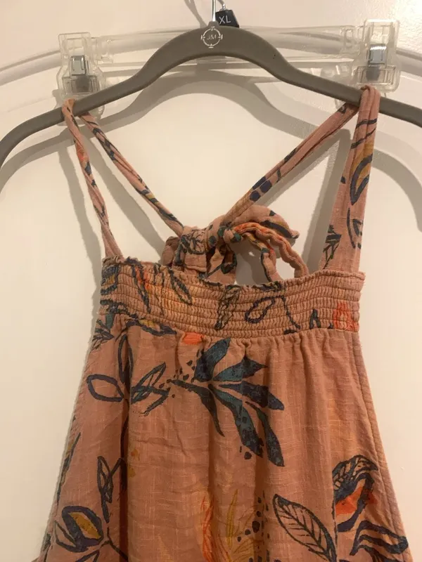 Free People Anita Printed Tiered Ruffle Halter Maxi Dress - Image 2