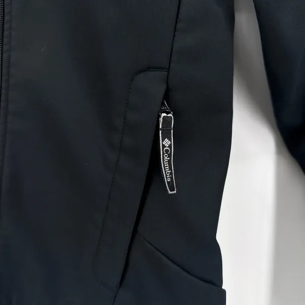 Columbia Womens Softshell Jacket Black Full Zip Size‎ Small Zip Pockets Outdoors - Image 2