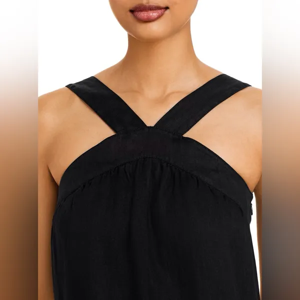 Joie Women’s Rosabel Linen Black‎ Halter Neck Maxi Dress Size S - Image 3