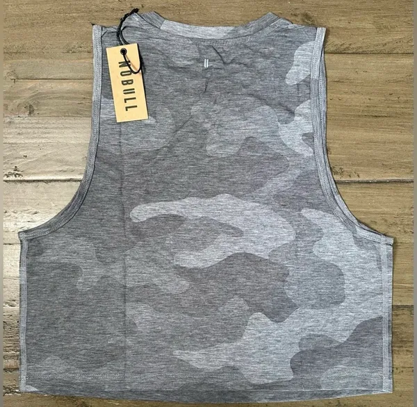 NWT Women's NOBULL Muscle Tank - Small - Heather Gray Camo - Image 5