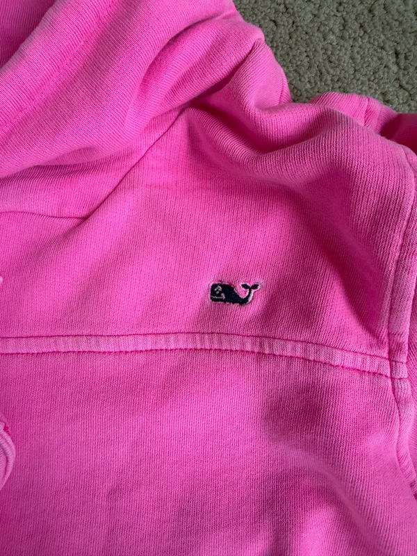 Vineyard Vines Pink Cowl Neck Sweatshirt – Size Small - Image 3