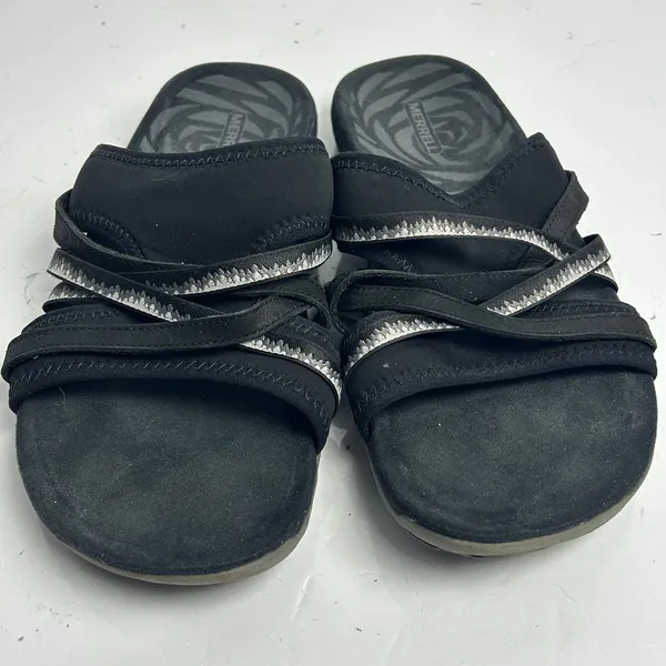 Merrell Womens Black Strappy Slide Sandals Comfort Walking Size 10 - Image 10