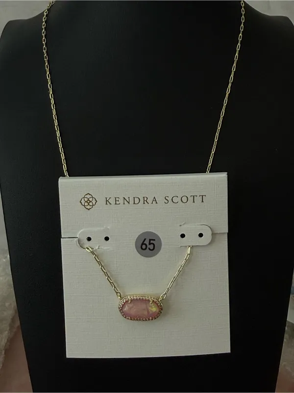 Kendra Scott | Pink Opal Elisa Pendant Necklace | #65 - Image 3