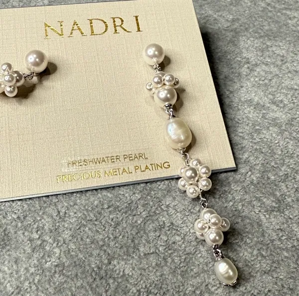 Anthropologie Nadri Pearl Drop Earrings - Image 3