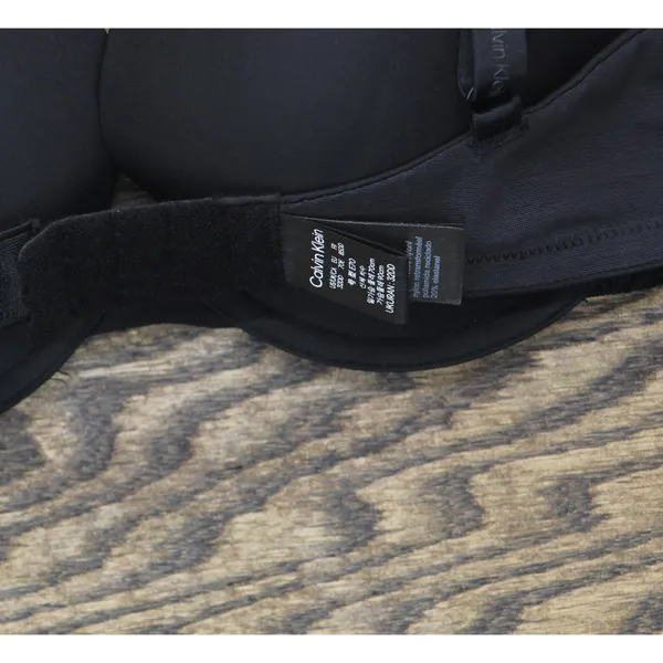 NWT Calvin Klein Womens Attraction Push Up Plunge Bra QF7578 Black 32DD - Image 7