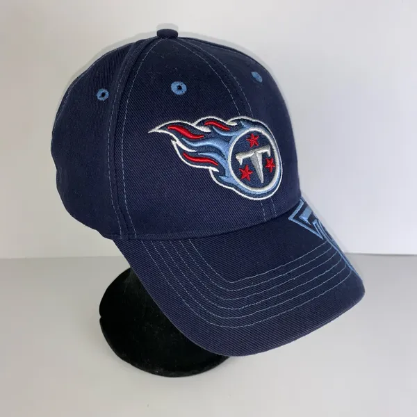 Tennessee Titans Logo NFL Football Hap Cap Blue Embroidered Adjustable Casual - Image 6