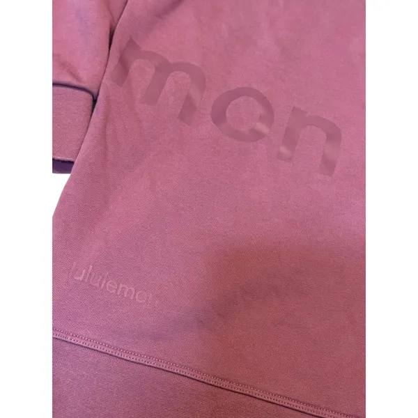 Lululemon Perfectly Oversized Crewneck Sweatshirt Plum Purple 100% Cotton Size 8 - Image 9