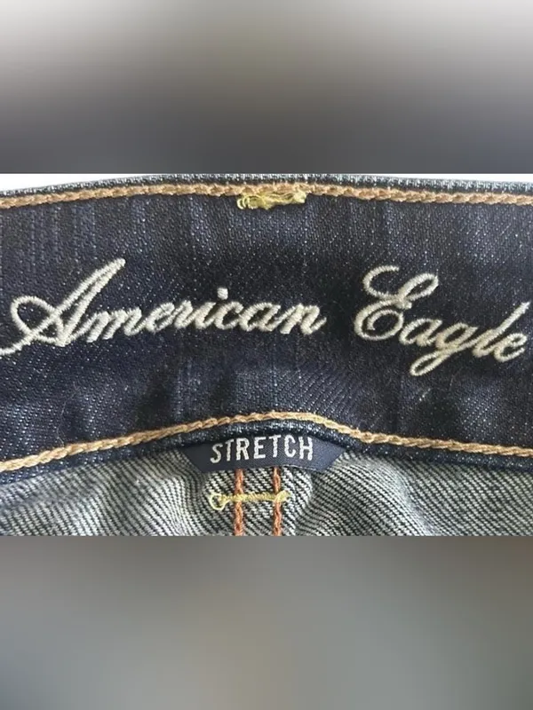 American Eagle Outfitters Women’s Dark Wash Straight Leg Jeans - Image 2
