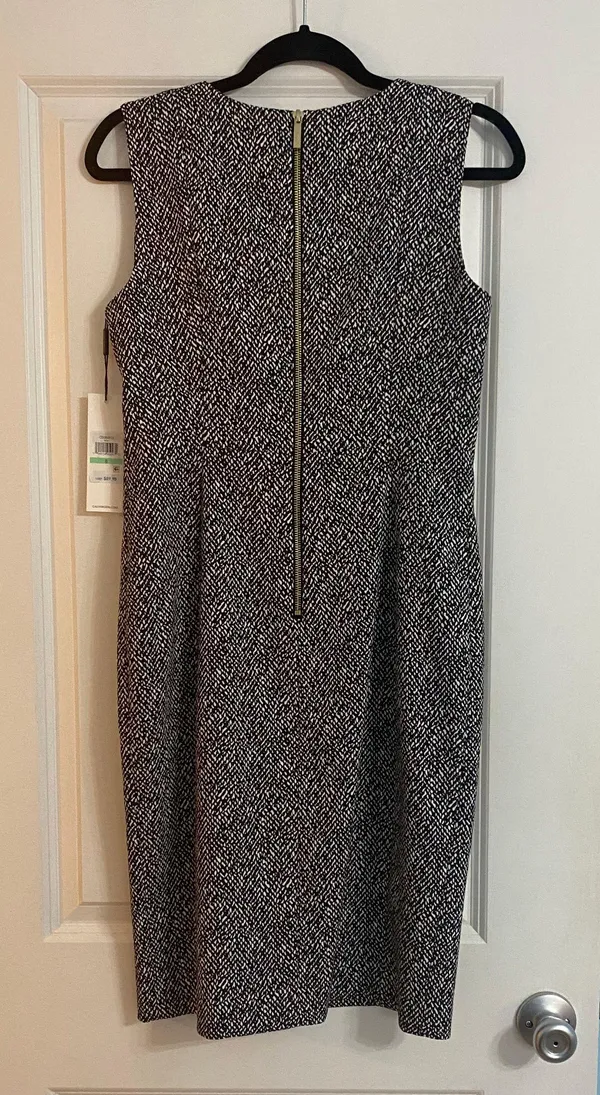 Calvin Klein NWT Black And White Knee Length Dress - Image 5
