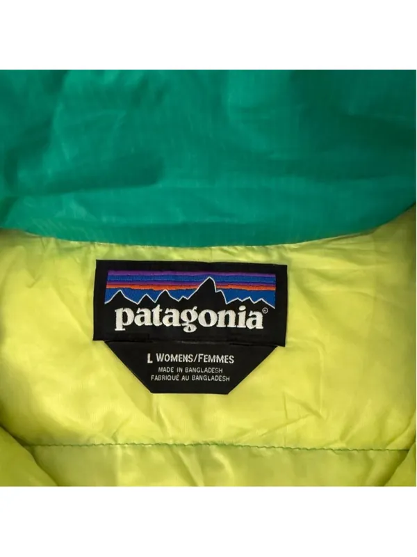 Patagonia 84693 Women's Emerald Green Down Puffer Sweater Jacket - L - Image 5