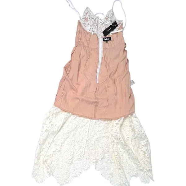 Lulu's One‎ Wish Handkerchief Dress White Lace Midi XS Cruise Wedding Event NWT - Image 12