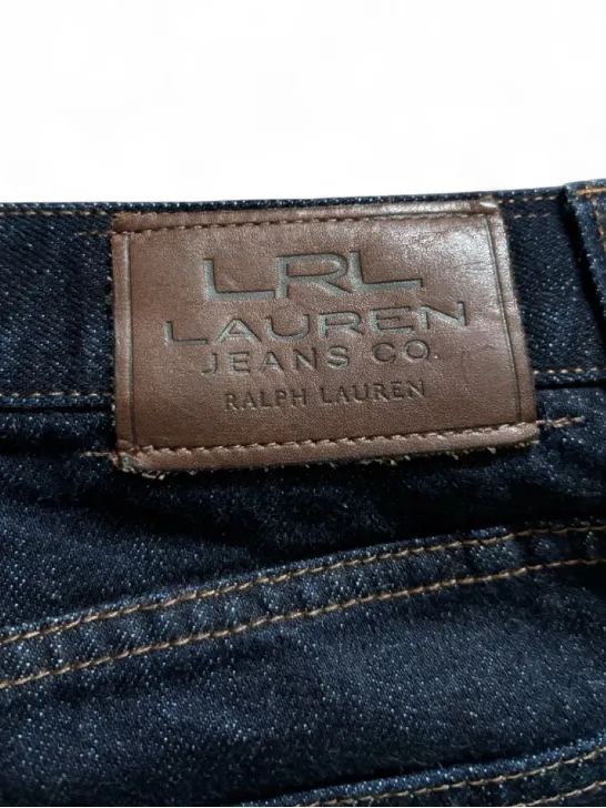 Lauren Ralph Lauren Dark Blue Denim Mini Skirt Size 6 Women's Classic Style - Image 3