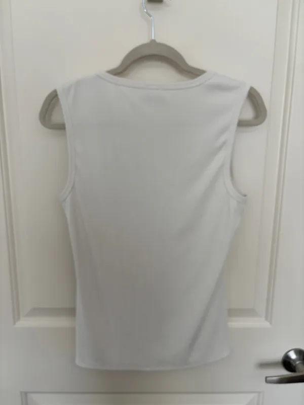 White Abercrombie Button Tank Down - Image 3