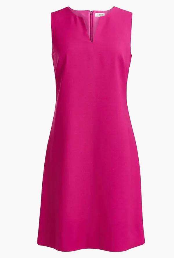 J.Crew Split-neck suiting mini dress - Image 4
