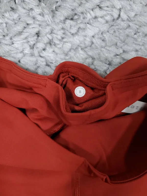 Lululemon Groove Super High Rise Flared Pants Nulu Size 8 Regular Cayenne Red - Image 4