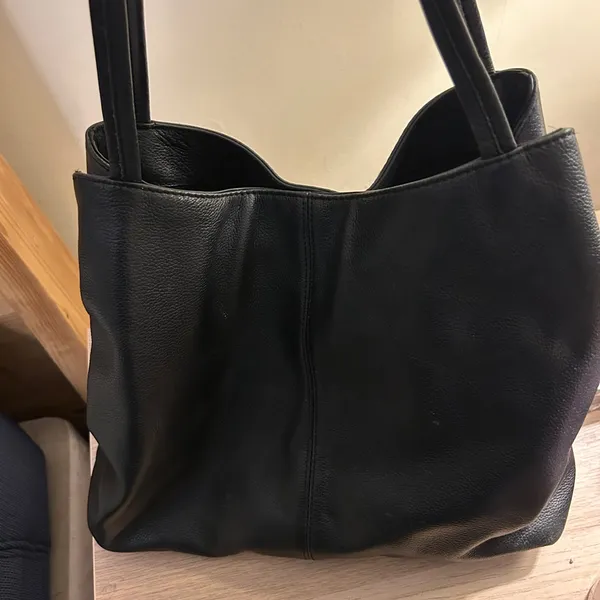 Vince Camuto Black Textured Leather Handbag - Image 7