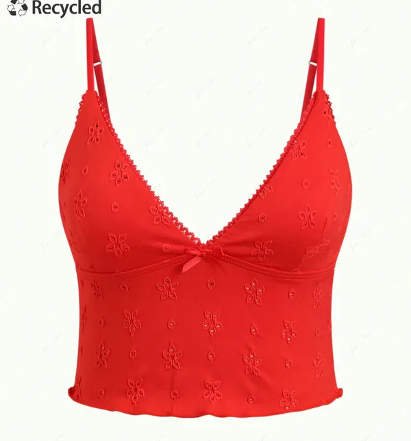 Janexswim Red Bikini Tankini Top & Bottom - Image 4