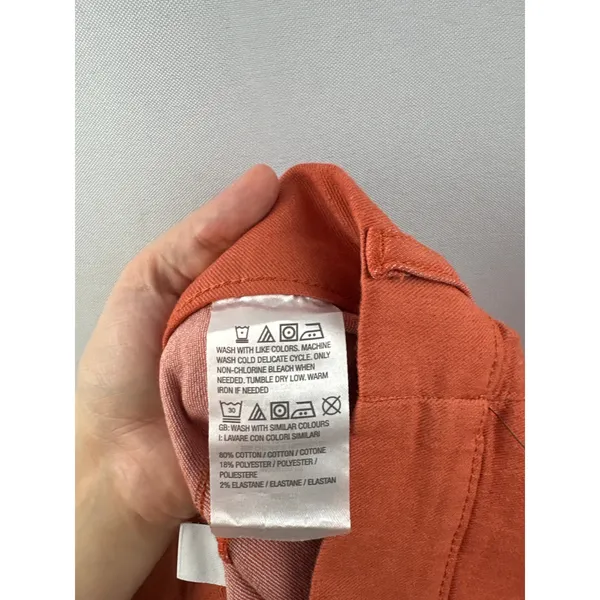 Women’s D&Co Size 14 Burnt Orange Straight Leg Pants - Image 6