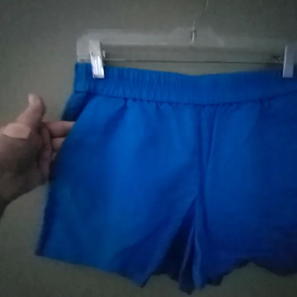 J.Crew 6 S Linen Blend Pull On Pocketed Short Shorts in Teal Blue - Image 3