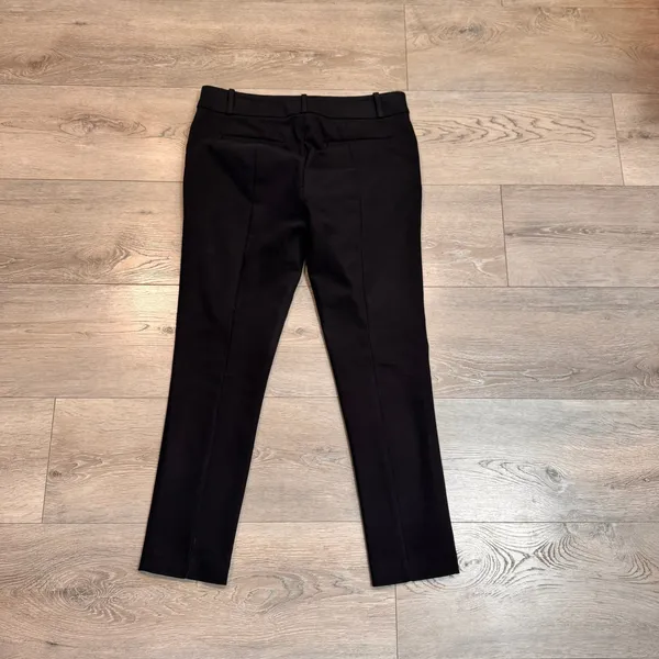 LOFT Petite Marisa Black Straight Leg Pants Size 4 P Comfort Stretch Office - Image 2