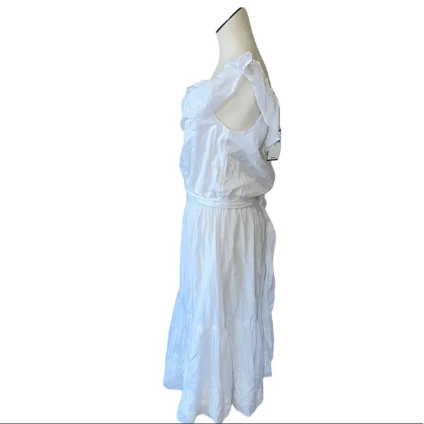 Ralph Lauren NWT LAUREN RALPH WHITE OFF THE SHOULDER EYELET EMBROIDERY BOHEMIAN DRESS - Image 7