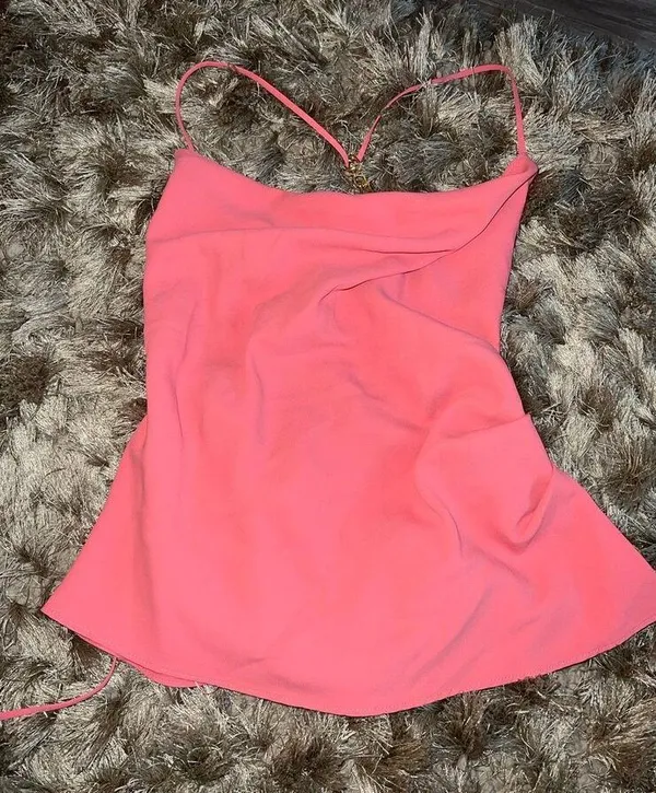 Amanda Uprichard Chain Open Back Top sz XS - Image 3