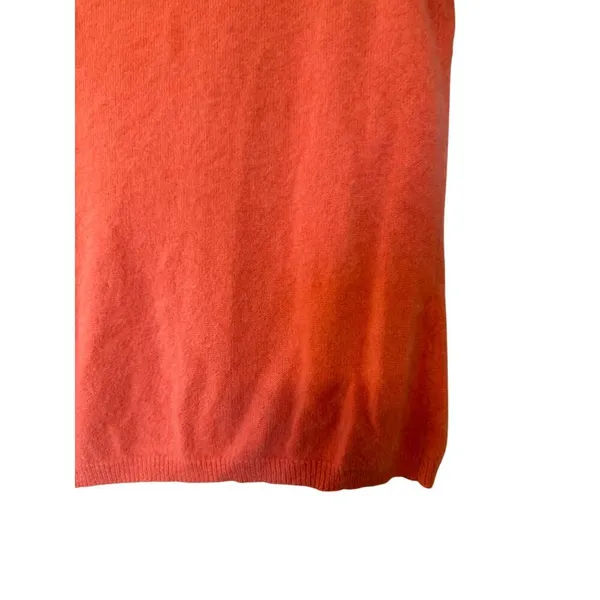 100% Cashmere Mockneck Peach Sweater No Size or‎ No Brand tag - Image 8