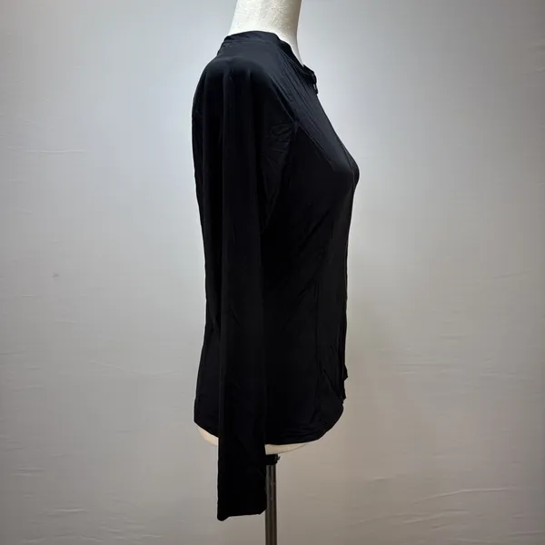 Niptuck Swim‎ Long Sleeve Full Zip Sun Safe Rashgurad Top Black Size 10 Jacket - Image 5