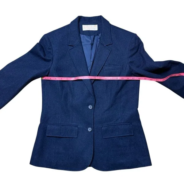 Vintage Pendleton Women’s Navy Blue Blazer Small - Image 5