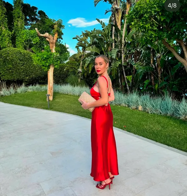 ZARA dress classic red satin effect cut out open back midi maxi party wedding - Image 7