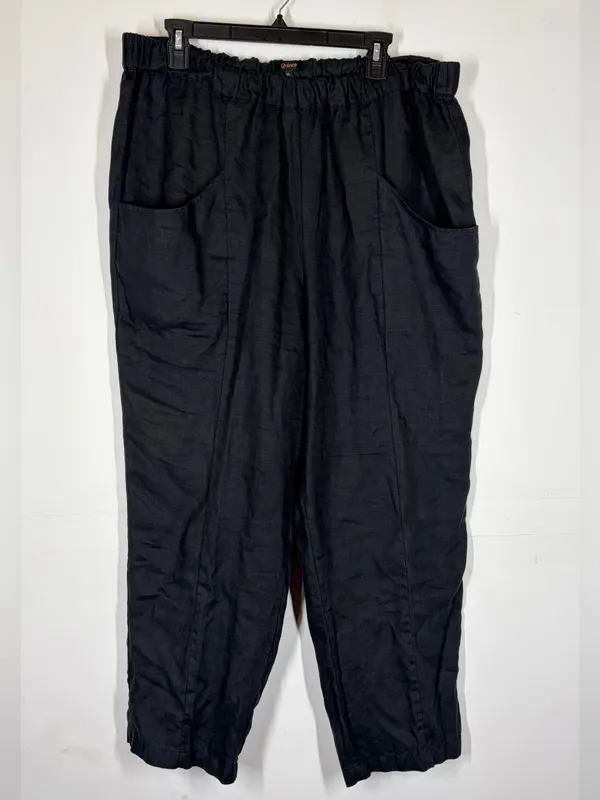 Quince 100% European Linen Tapered Ankle Pants Size XL - Image 4