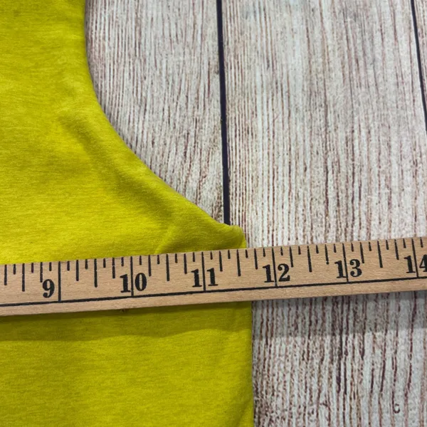 Beyond Yoga Womens XS Chartreuse Green Heathered Racerback Crop Tank Shelf Bra - Image 2